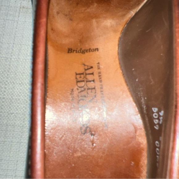 Allen Edmonds Brown “Bridgeton” Slip On Kiltie Tassel Loafer Size 9.5D - Picture 11 of 12